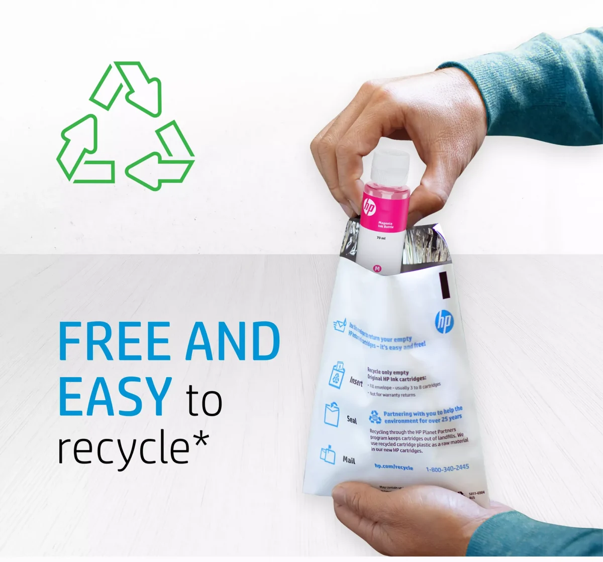 HP Planet Partners, easily recycle your HP DesignJet ink