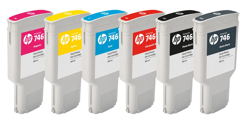 HP 746 ink set for DesignJet Z6 and Z9+