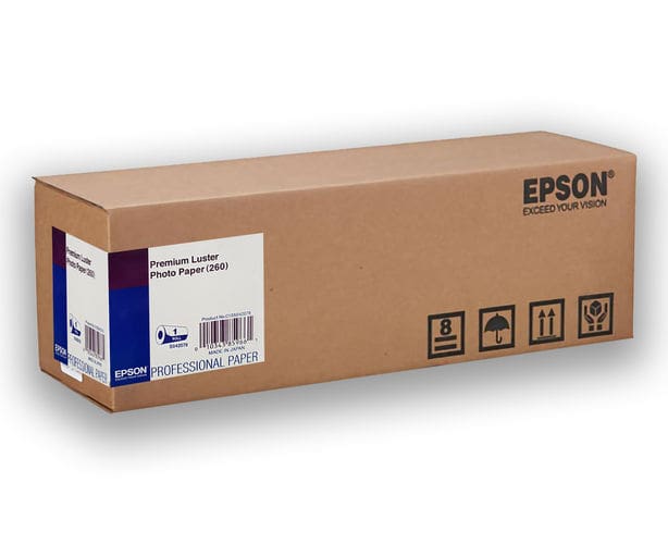 Epson Premium Lustre Photo Paper – 24″ 610mm x 30.5m – 260gsm