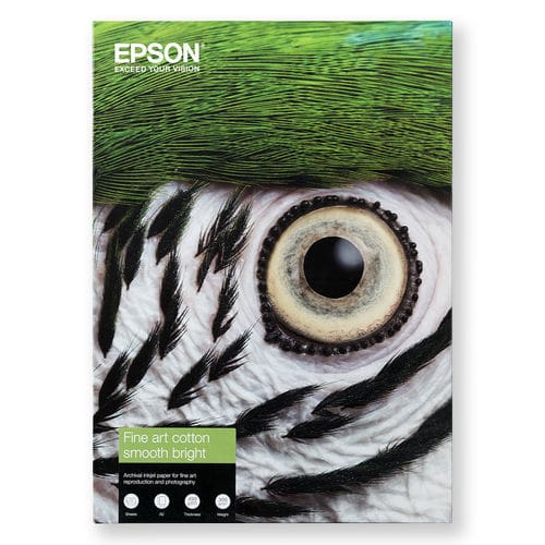 Epson Fine Art Cotton Smooth Bright Paper A3+ – 300gsm (25 Sheets)
