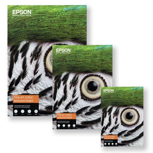 Epson Fine Art Cotton Textured Bright Paper A4 – 300gsm (25 Sheets)