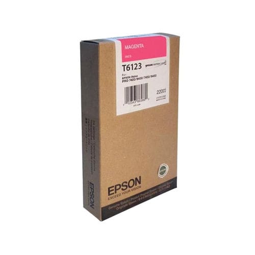Epson T6123 Magenta Ink Cartridge – 220ml
