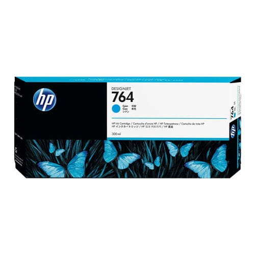 HP 764 Cyan Ink Cartridge – 300ml