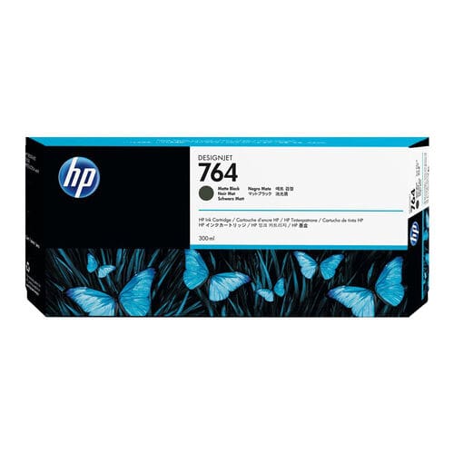 HP 764 Matte Black Ink Cartridge – 300ml