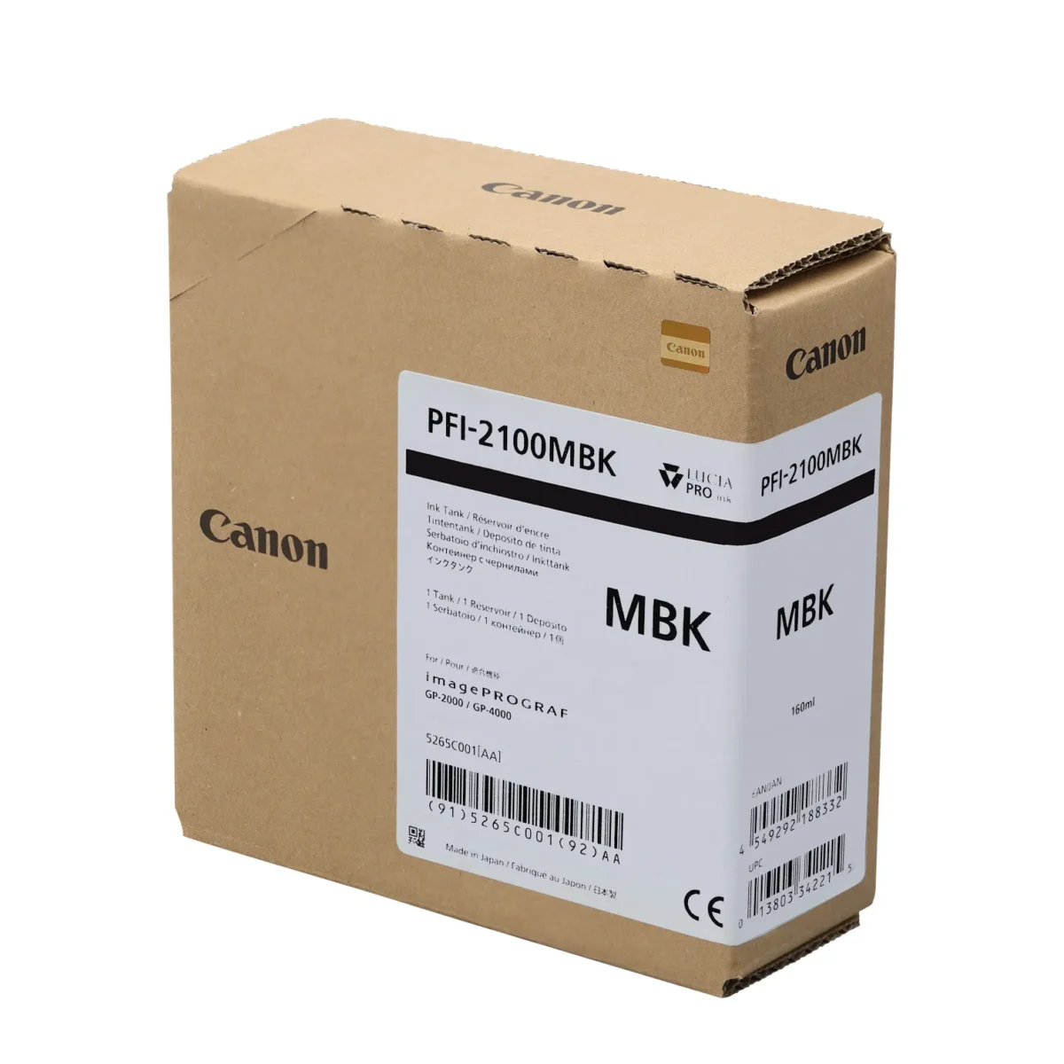 pfi-2100 mbk 160ml boxed