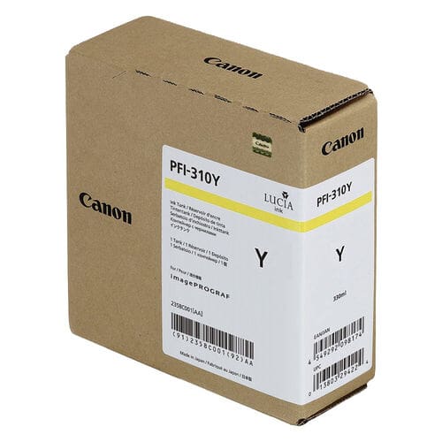 Canon PFI-310Y Yellow  Ink Cartridge – 330ml