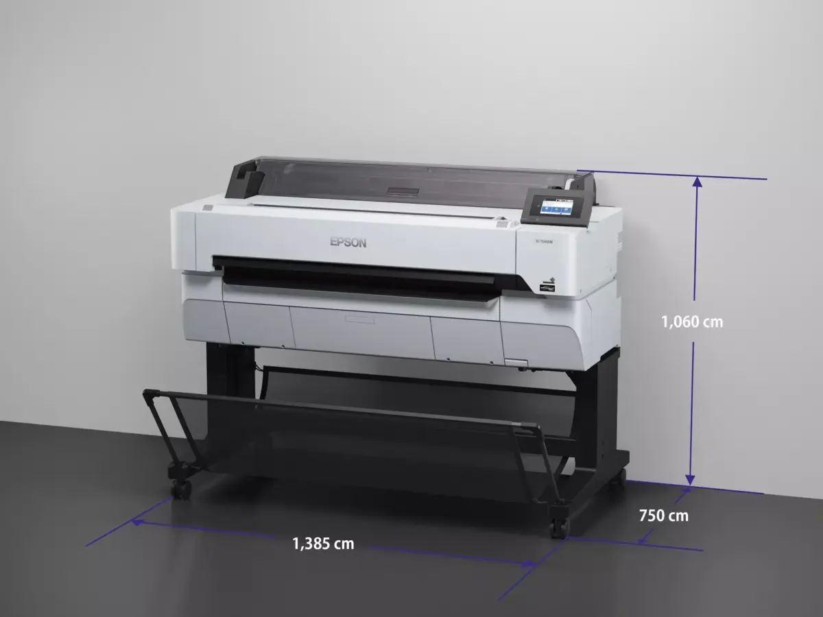 Metric dimensions for Epson SC-T5400m