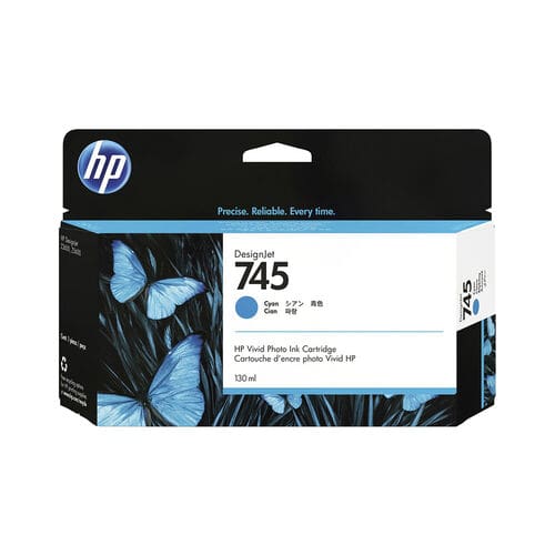HP 745 Cyan Ink Cartridge – 130ml