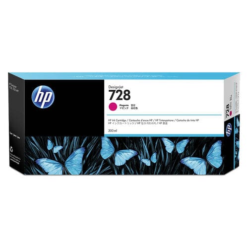 HP 728 Magenta Ink Cartridge – 300ml