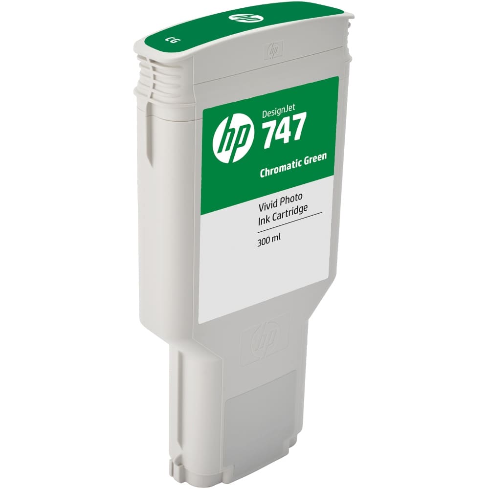 HP 747 Chromatic Green Ink Cartridge P2V84A 300ML
