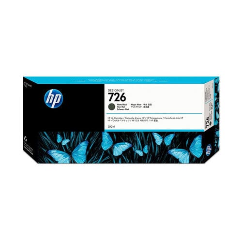HP 726 Matte Black Ink Cartridge – 300ml