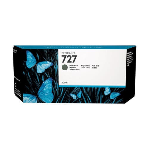 HP 727 Matte Black Ink Cartridge – 300ml