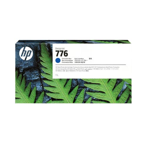 HP 776 Chromatic Blue Ink Cartridge – 1 Litre