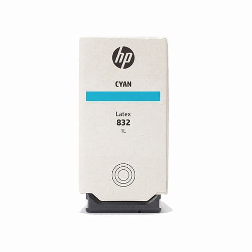 HP 832 Cyan Latex Ink Cartridge – 1 Litre