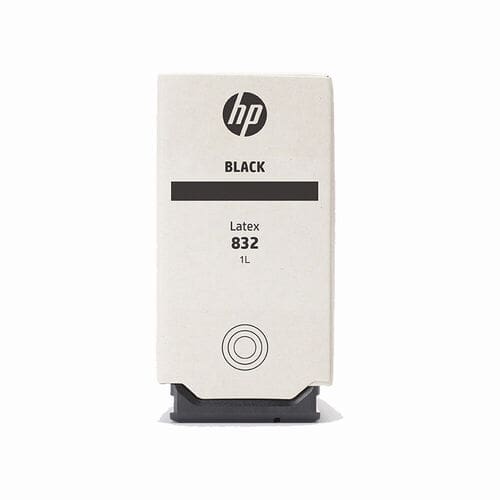 HP 832 Black Latex Ink Cartridge – 1 Litre