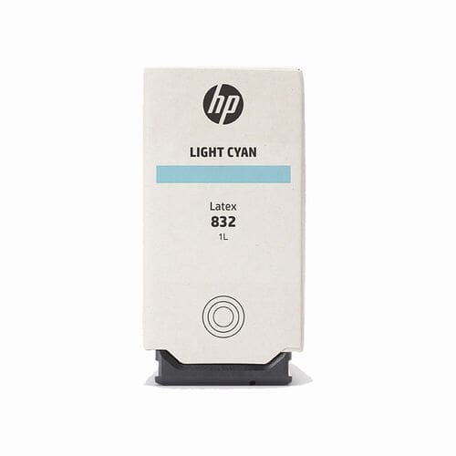HP 832 Light Cyan Latex Ink Cartridge – 1 Litre