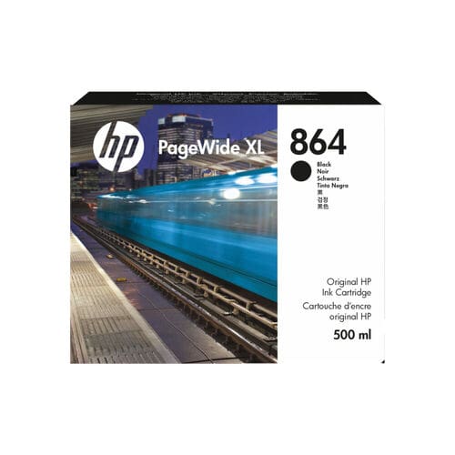HP 864 PageWide XL Black Ink Cartridge – 500ml