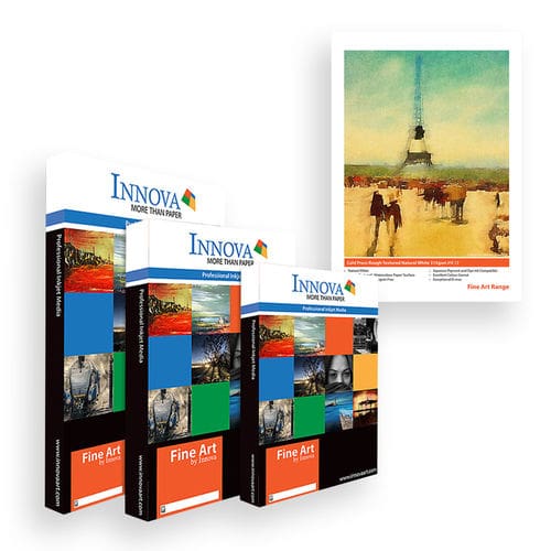 Innova IFA-013-S0420 Cold Press Rough Natural White Cotton 315g/m² A2 size Inkjet paper (25/50 Sheets)