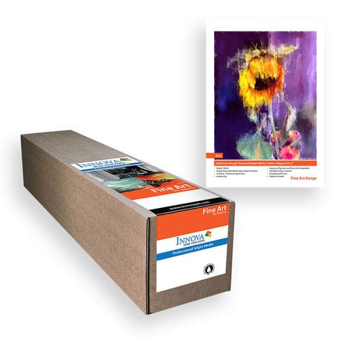 Innova IFA-027-R1118-015 Rough Textured Cotton BW 300g/m² 44″ 1118mm x 15m roll