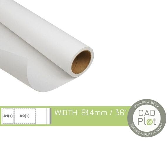 CAD Plot Inkjet Drafting Film Double Matt 36″ 914mm x 38m – 75 micron