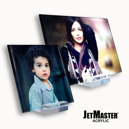 JetMaster® Acrylic Panel JMA-149-0608-010-01 6″ x 8″ with Stand (10 Pack)