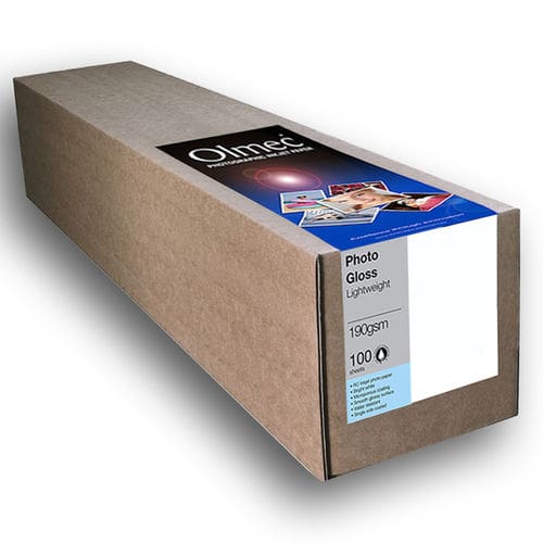 Olmec OLM 62 Photo Gloss Lightweight – 44″ 1118mm x 30m – 190gsm