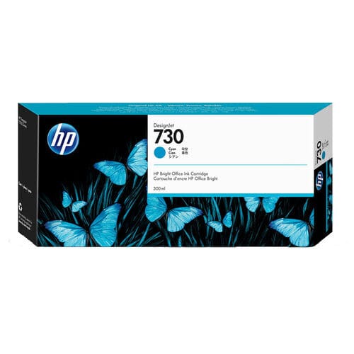 HP 730 Cyan Ink Cartridge – 300ml