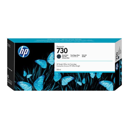 HP 730 Matte Black Ink Cartridge – 300ml