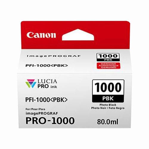 Canon PFI-1000MBK Matte Black Ink Cartridge – 80ml