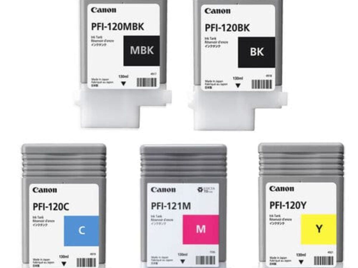 Canon PFI-120/PFI-121 Ink Cartridge Set - 130ml each - Plot it