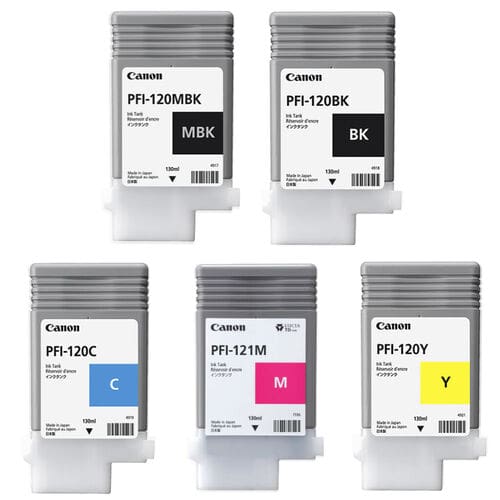 Canon PFI-120/PFI-121 Ink Cartridge Set – 130ml each