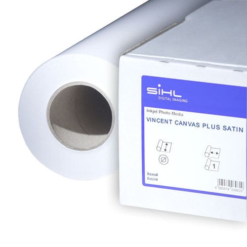SiHL Vincent Canvas Plus Satin 3385 54″ 1372mm x 15m – 380gsm (3″ Core)
