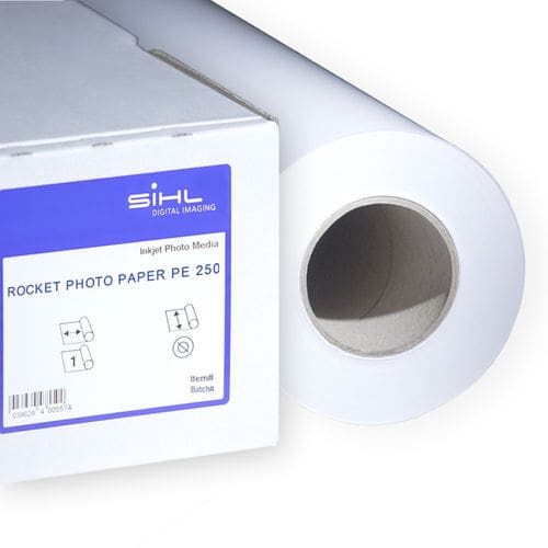 SiHL Rocket Photo Paper PE 250 Satin 3507 24″ 610mm x 45m – 250gsm