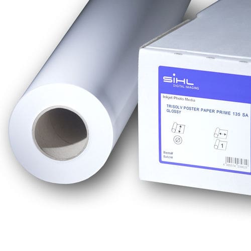 SiHL GreenGrafX TriSolv Prime 135 P-CA Glossy 3685 54″ 1372mm x 30.5m – 135gsm (3″ Core)
