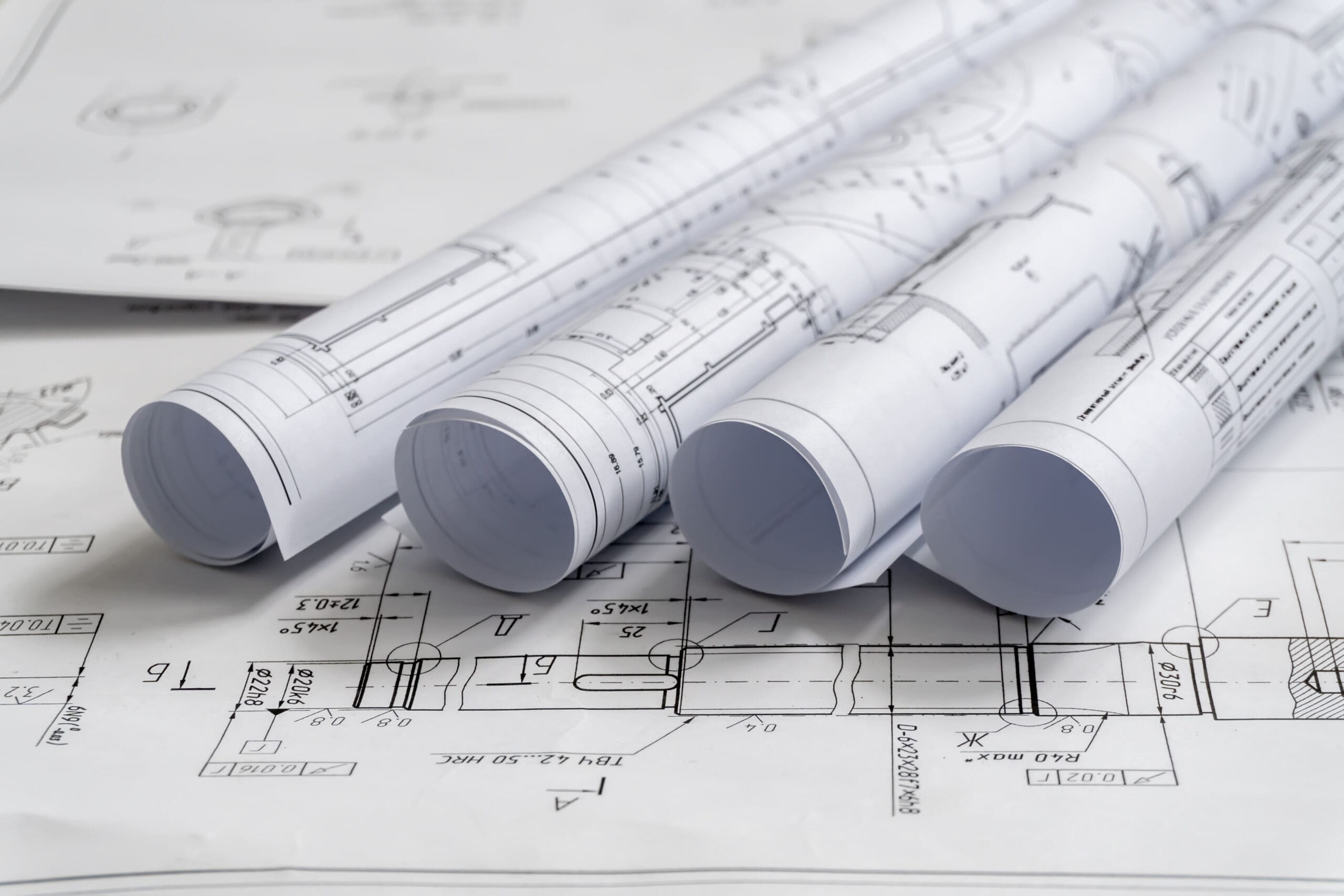 CAD paper rolls for technical and architectural drawings