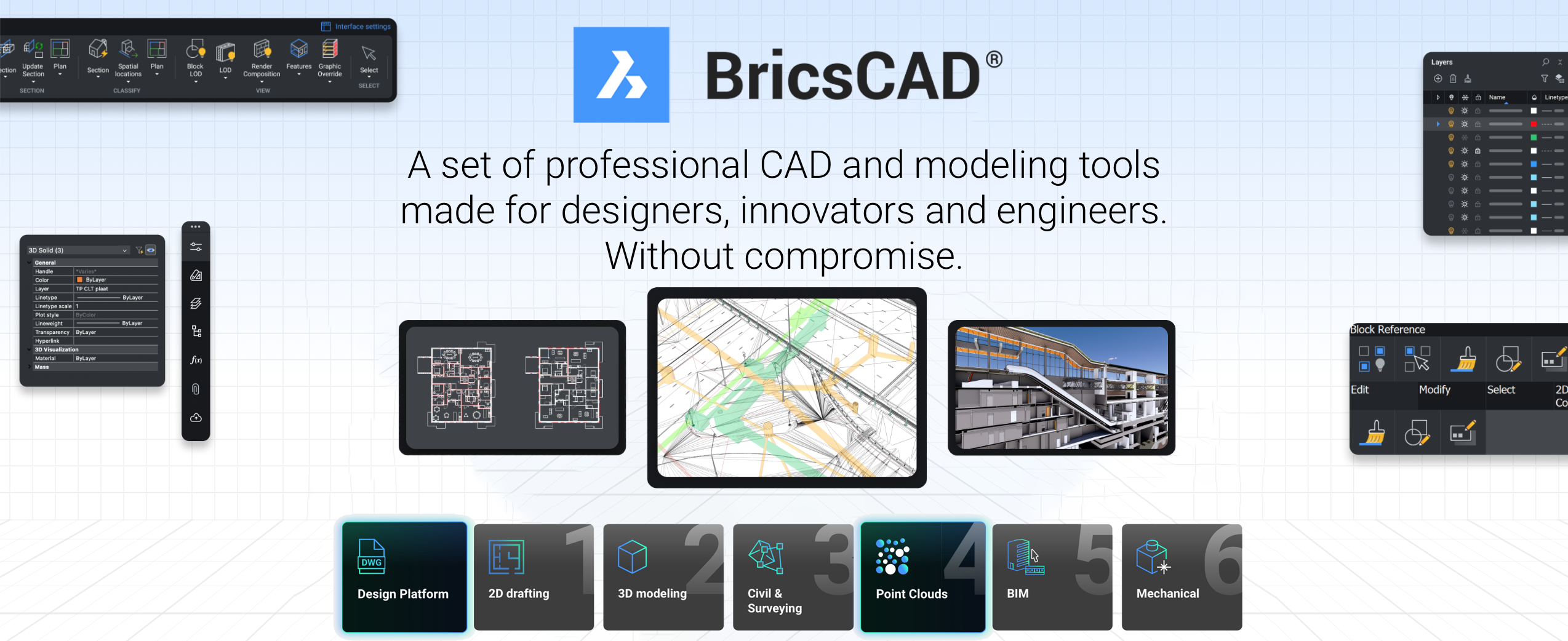 Bricsys banner showcasing CAD software solutions