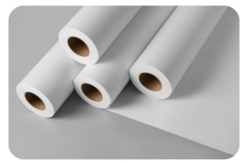 Four rolls of wide format plotter paper