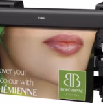 Canon GP-6600S side view. Green POS print