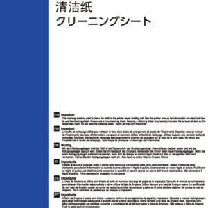 Epson Surecolor Cleaning Sheet