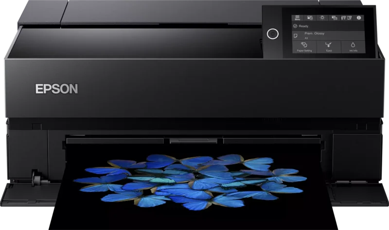 Epson SC-P700 with vivid blue flower print