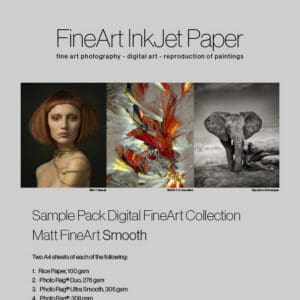 Hahnemühle Matt FineArt Smooth Paper A3+ Sample Pack