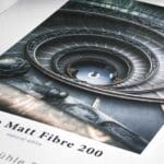 Hahnemuhle matt fibre close up