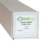 Roll of 594mm x 91m plotter paper