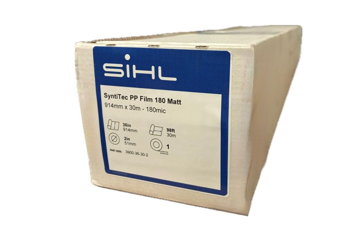 SIHL SyntiTec PP Film 180 Matt 36" 3900-36-30-2