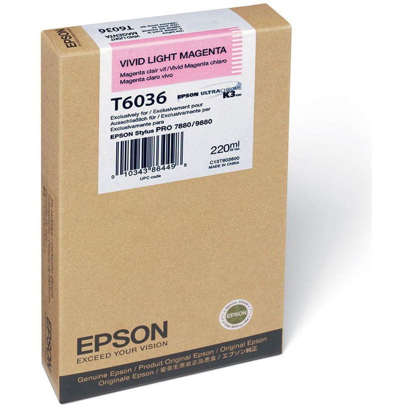 Epson T6036 Vivid Light Magenta ink cartridge – 220ml