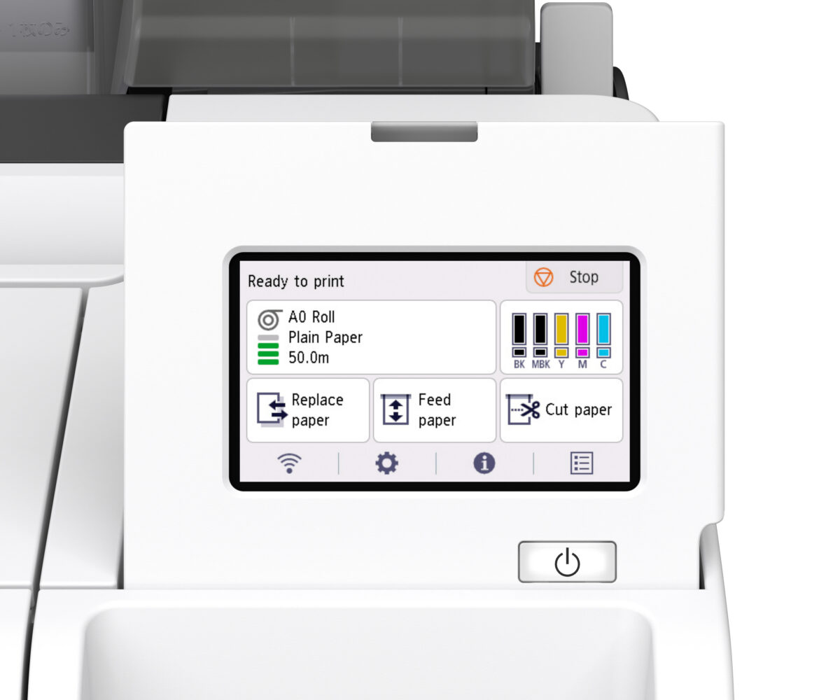Canon TM-500 / TM-600 series control Panel